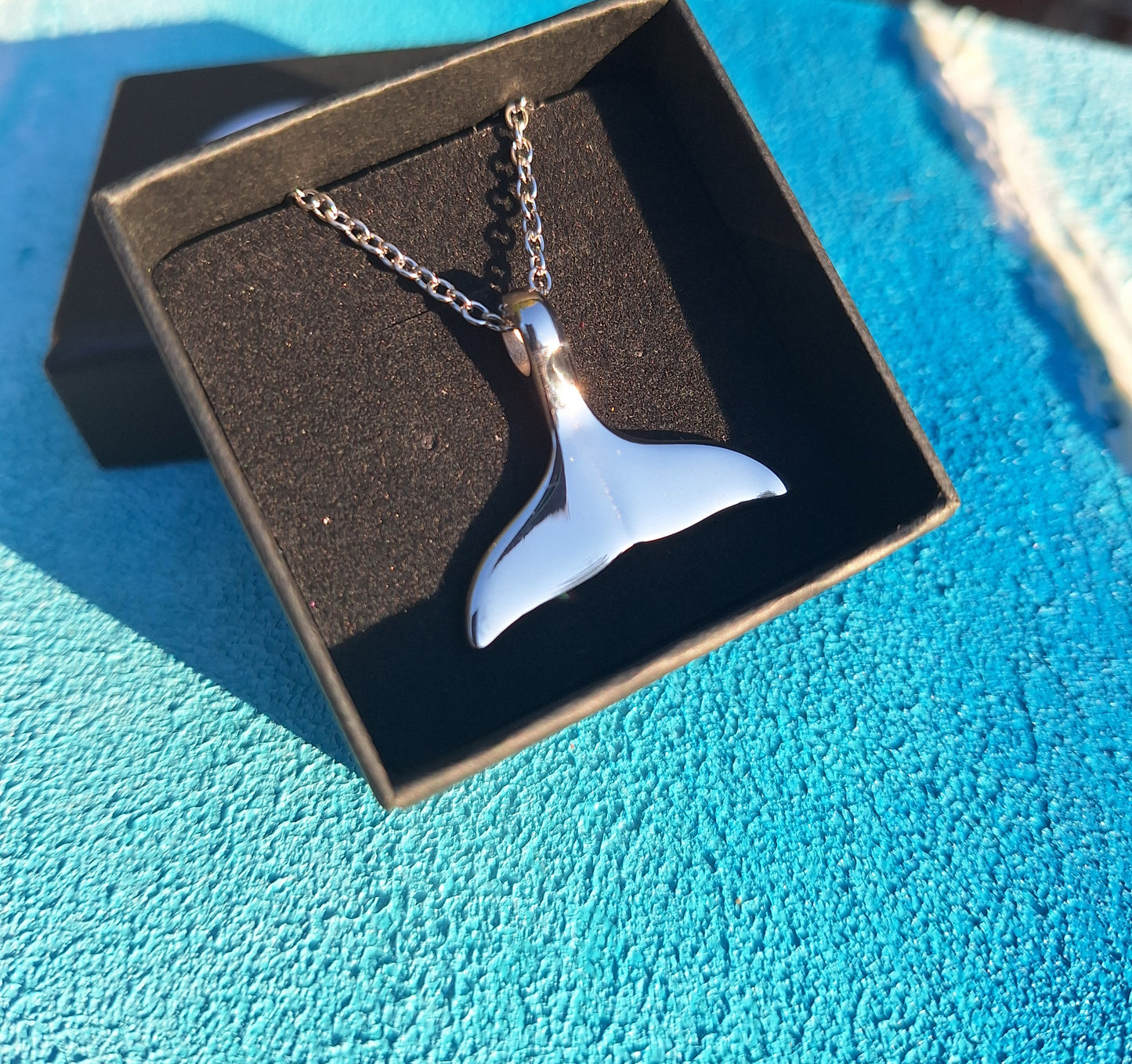 Stainless Steel Whale Tail Necklace