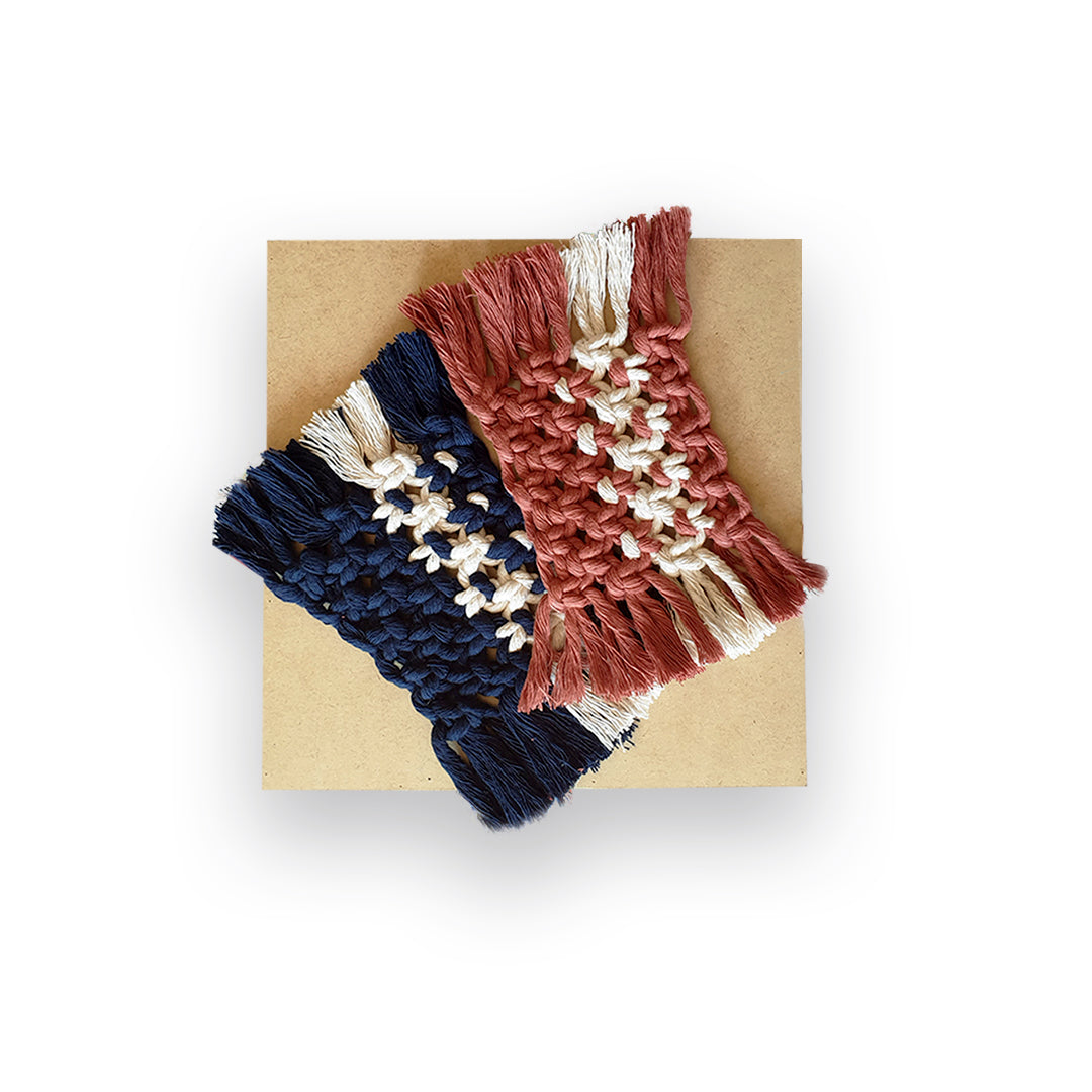 Macrame coasters - Set of 4