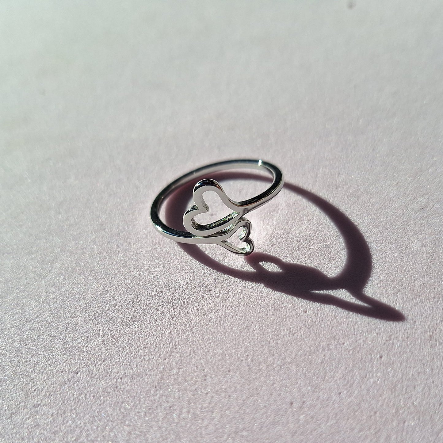 Stainless Steel Heart Ring