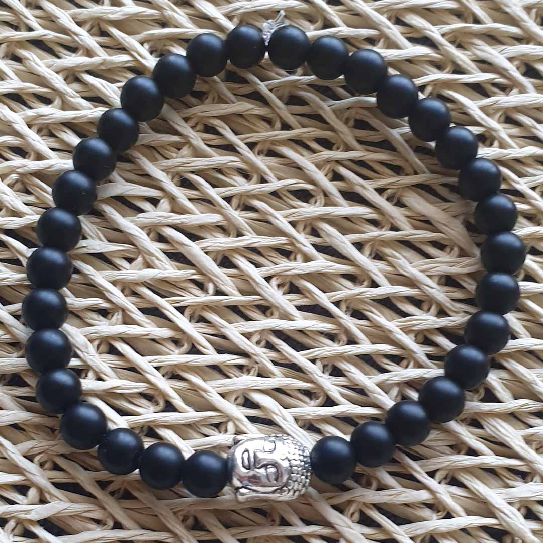 Onyx Buddha Bracelet