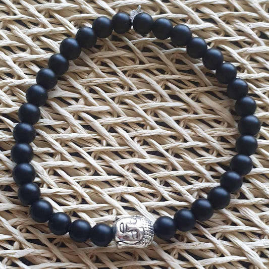 Onyx Buddha Bracelet