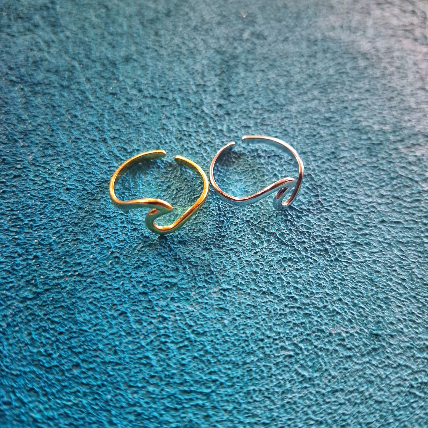 Stainless Steel Wave Rings