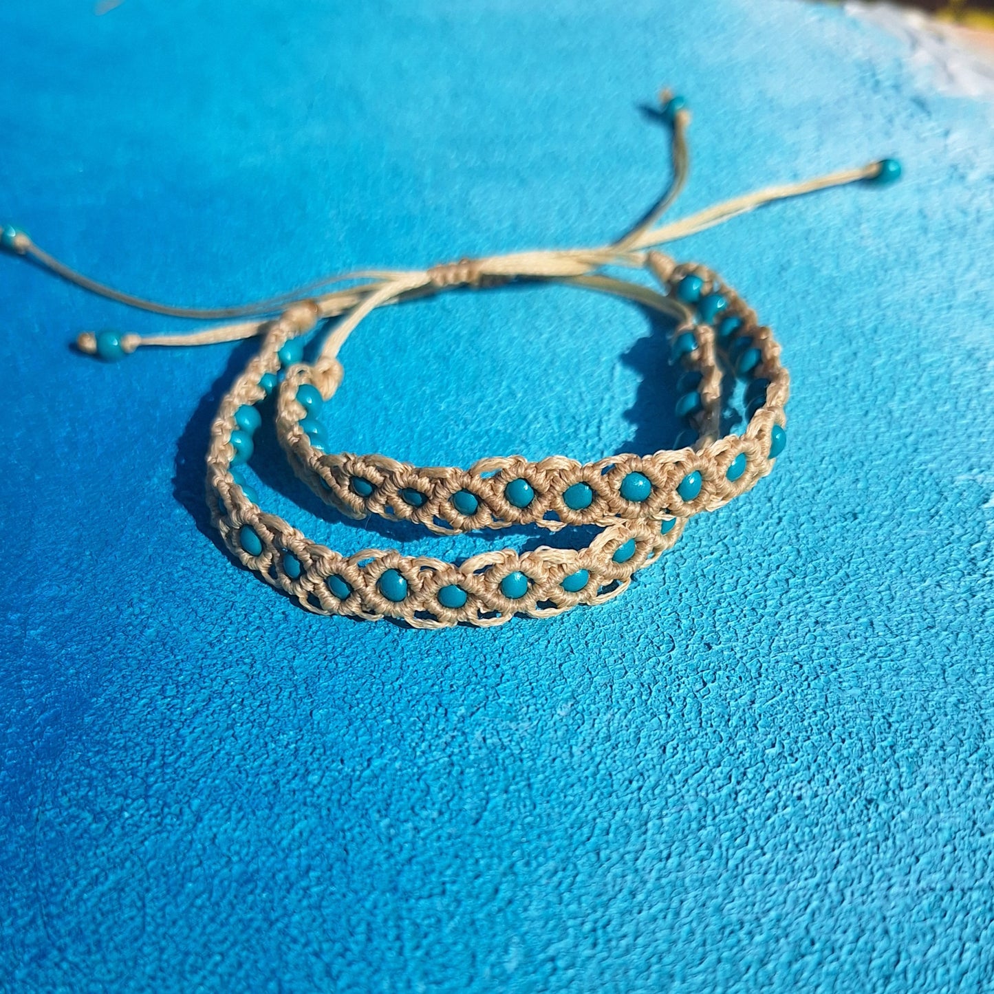 Sand And Sea macramé bracelets