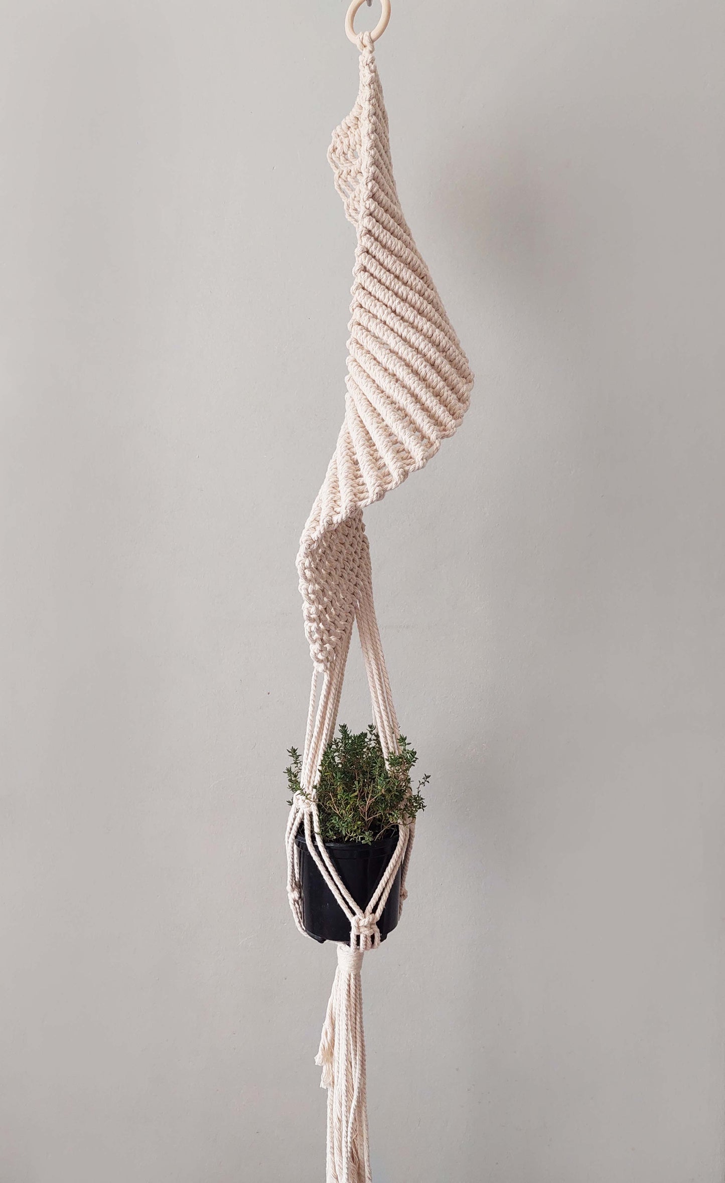 Macrame Plant Hanger - Sailboat