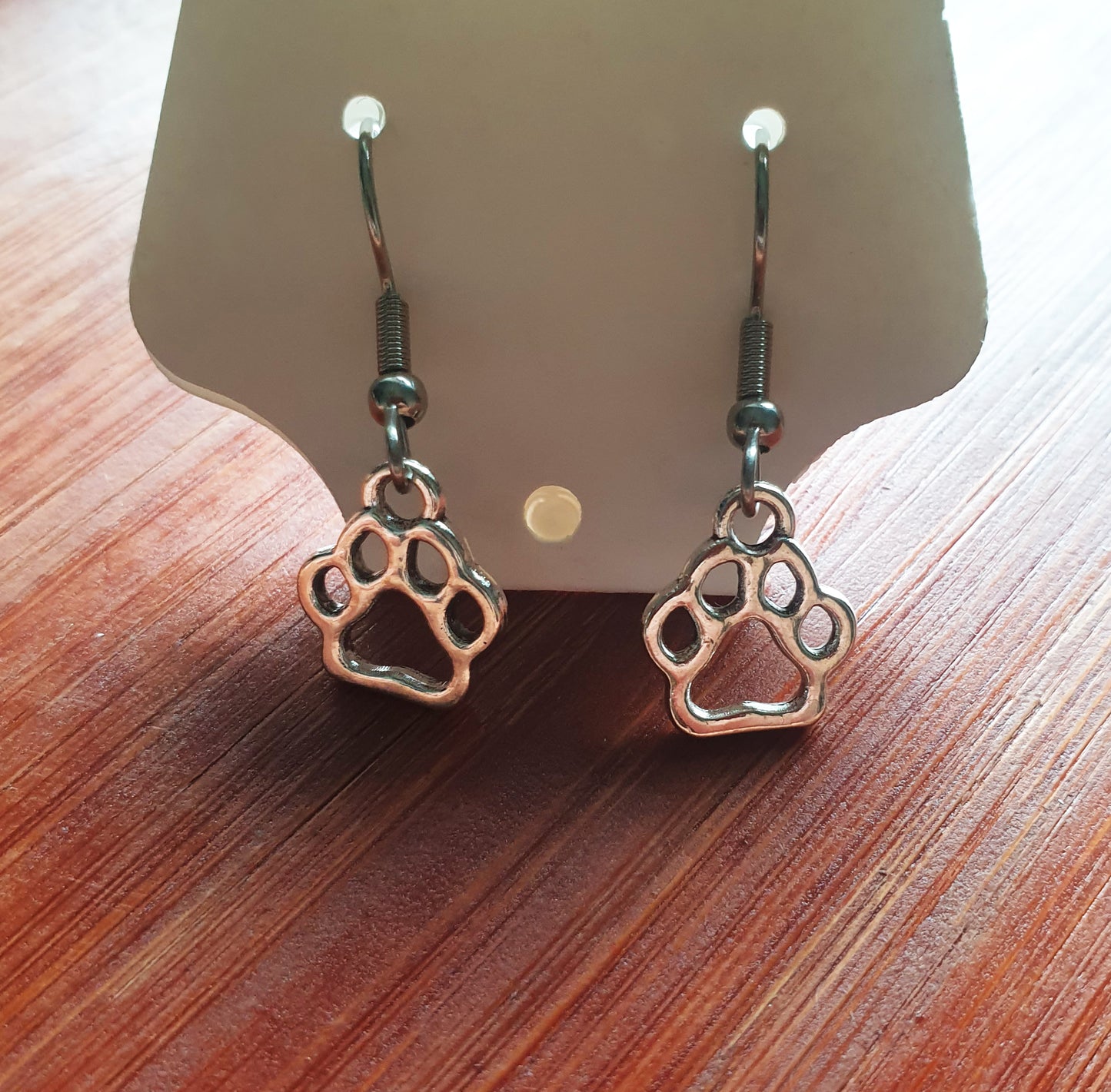 Paw print earrings