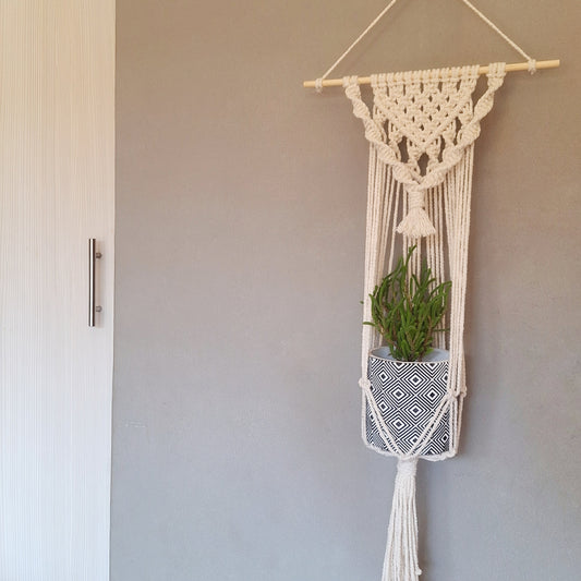 "Boho Chic" plant wall hanger