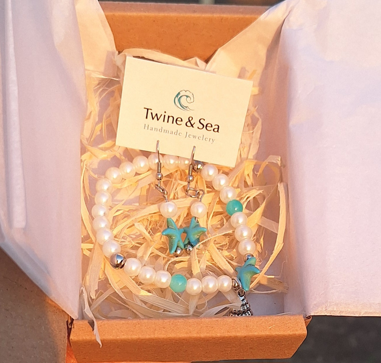 "Calm Ocean" Bracelet And Earring Set