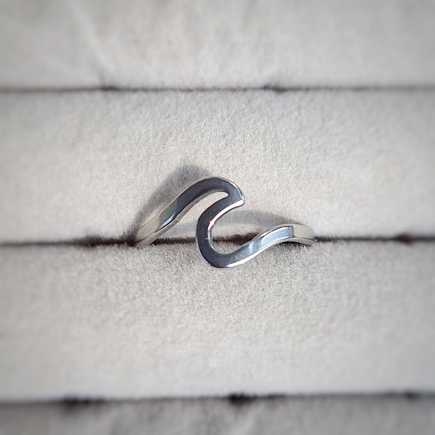 Stainless Steel Wave Ring