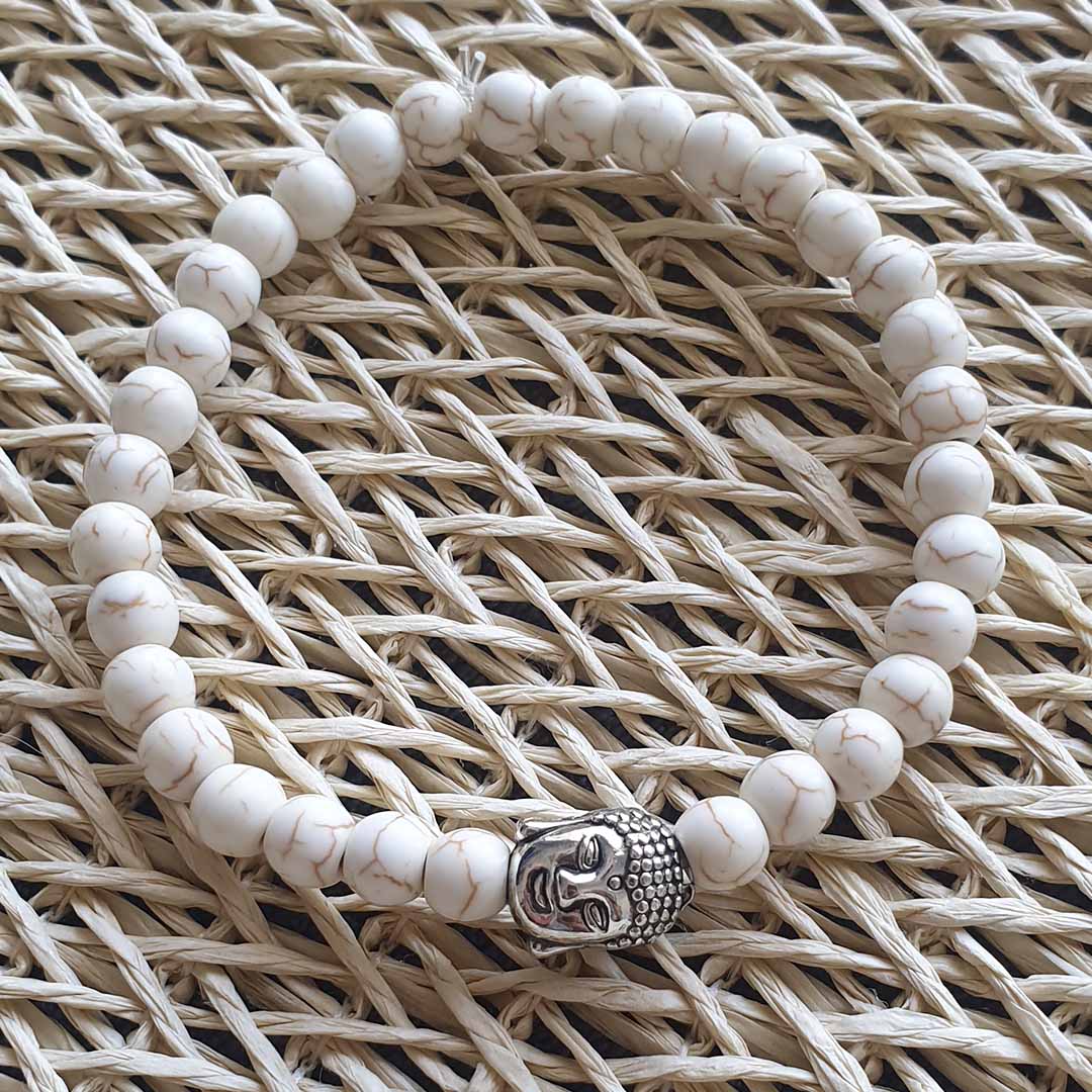 Howlite Buddha Bracelet