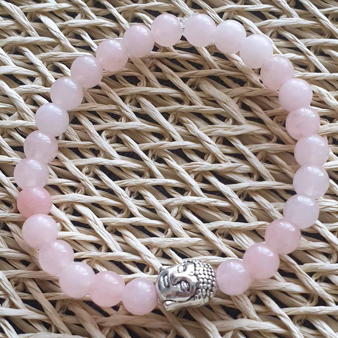 Rose Quartz Buddha Bracelet