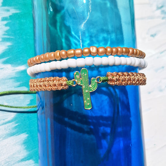 El Cactus Dia De La Muertos Bracelet Set