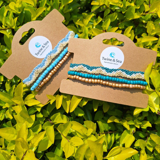 Island Waves Macramé Stack